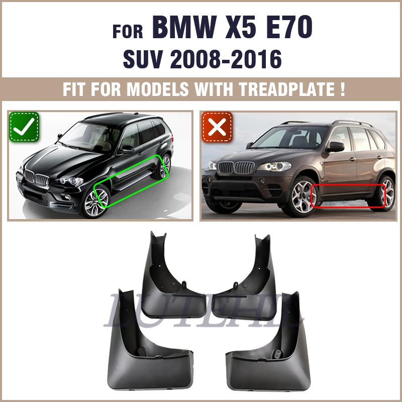 Car Fender Flares Mud Sludge Splash Guards for BMW X5 E70 2008 -2016 2009 2010 2011 2012 2013 2014 Mud Flaps Mudguards Mudflaps