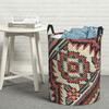 Kilim Navaho Weave Woven Textile Folding Laundry Baskets Dirty Clothes Toys Sundries Storage Basket Home Organizer Large