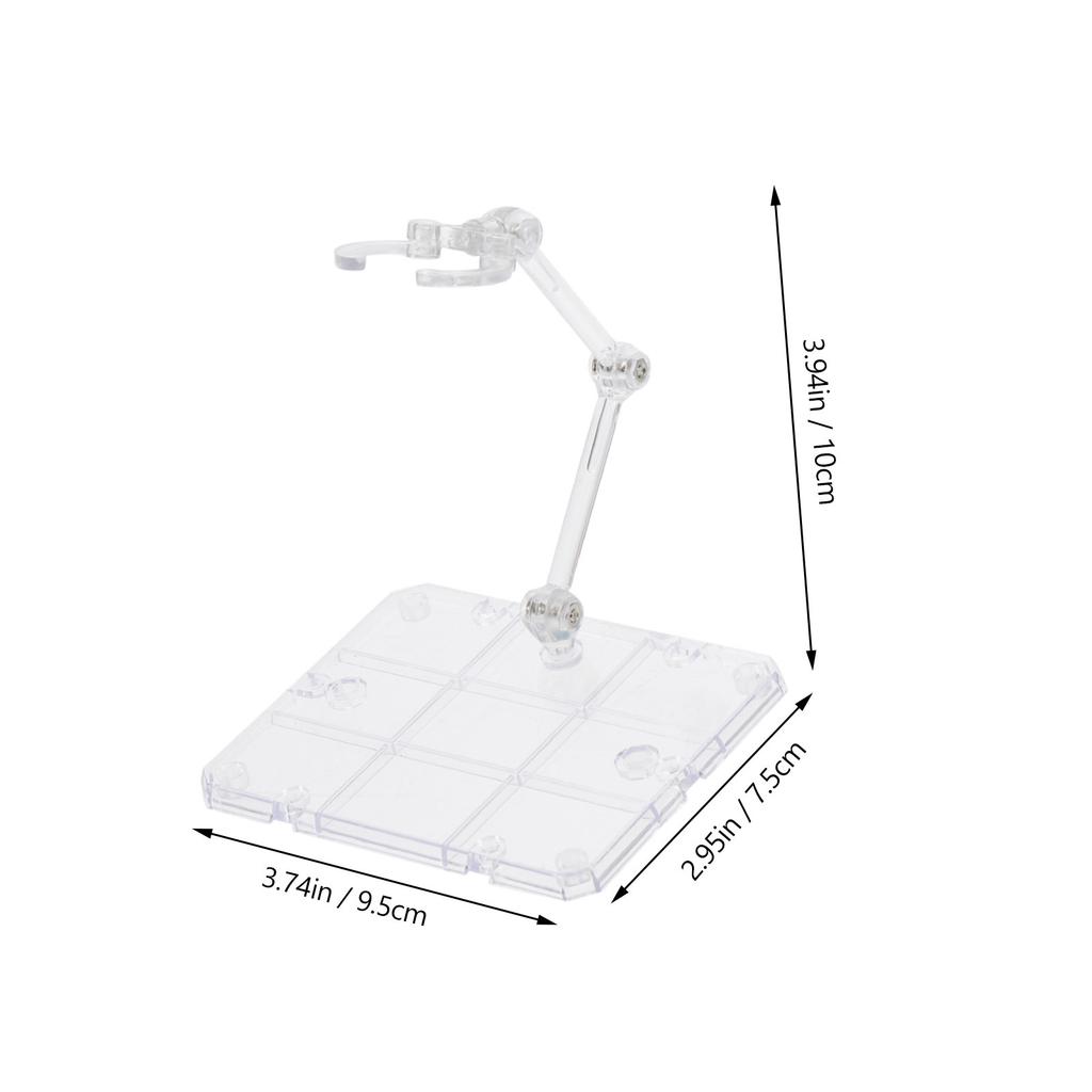 1Set Fire Effect Action Figure Stand Clear Plastic Holder Stable Portable Desktop Rack Flexible Support Frame for Display