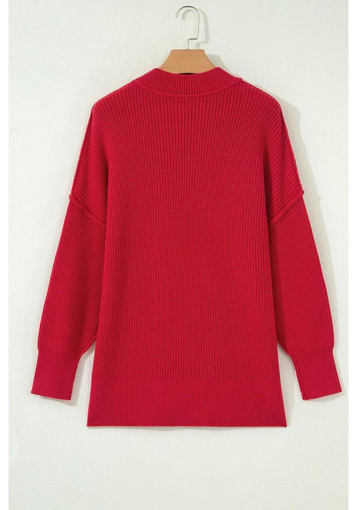 Women's Solid Color Loose Pullover Sweater - Autumn European & American Style