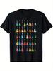 T-Shirt Y2k S Guitar T Black