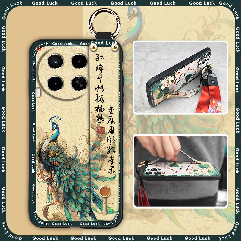 Für Mama Handschlaufe Handyhülle Für Tecno Camon30/4G/5G/CL6/CL7 Mode Wasserdicht Stoßfest Rückseite Chinesischer Stil