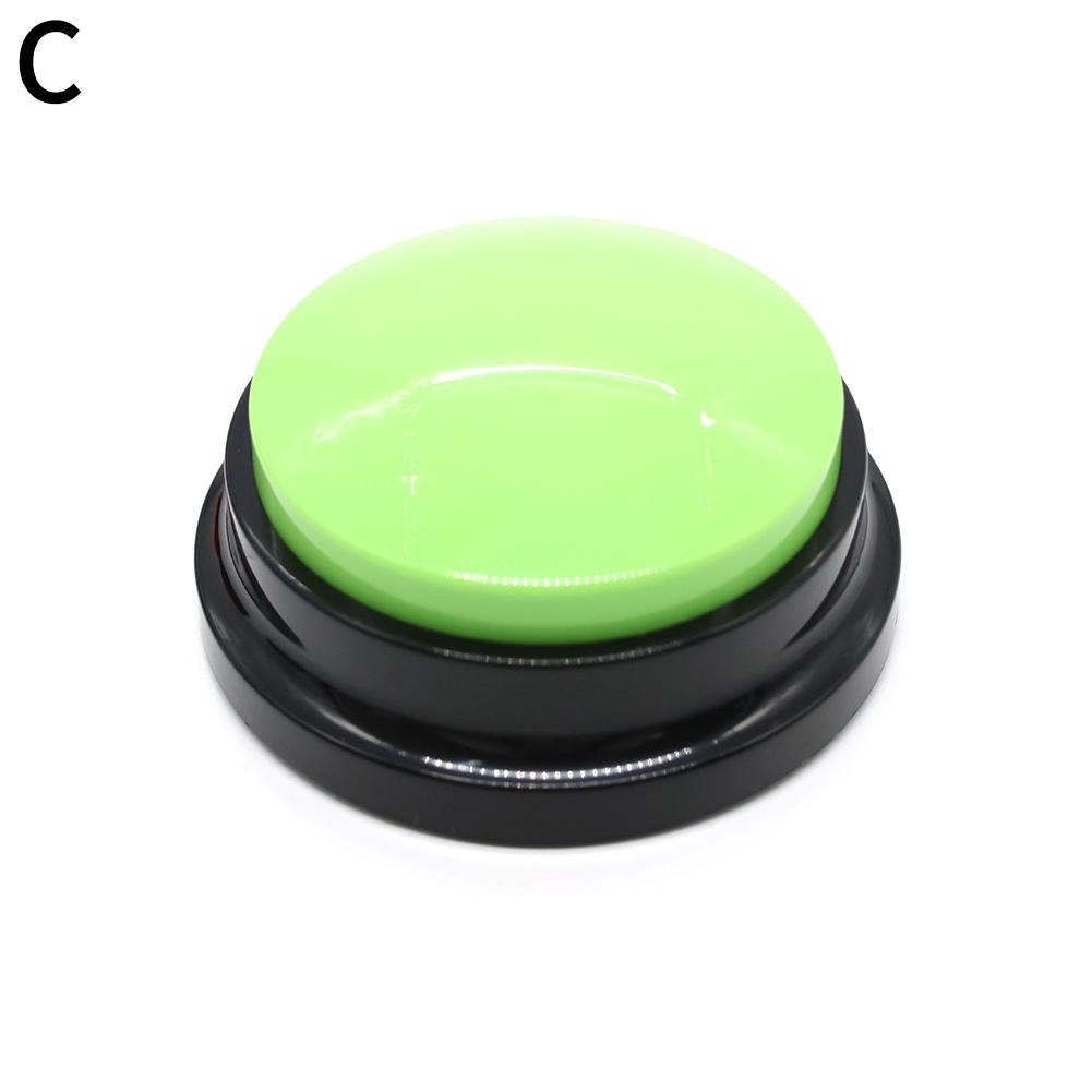 Dog Communication Buttons Voice Recording Button for Pet Training Buzzer Record Playback Funny Gift for Talking Pet зелёный