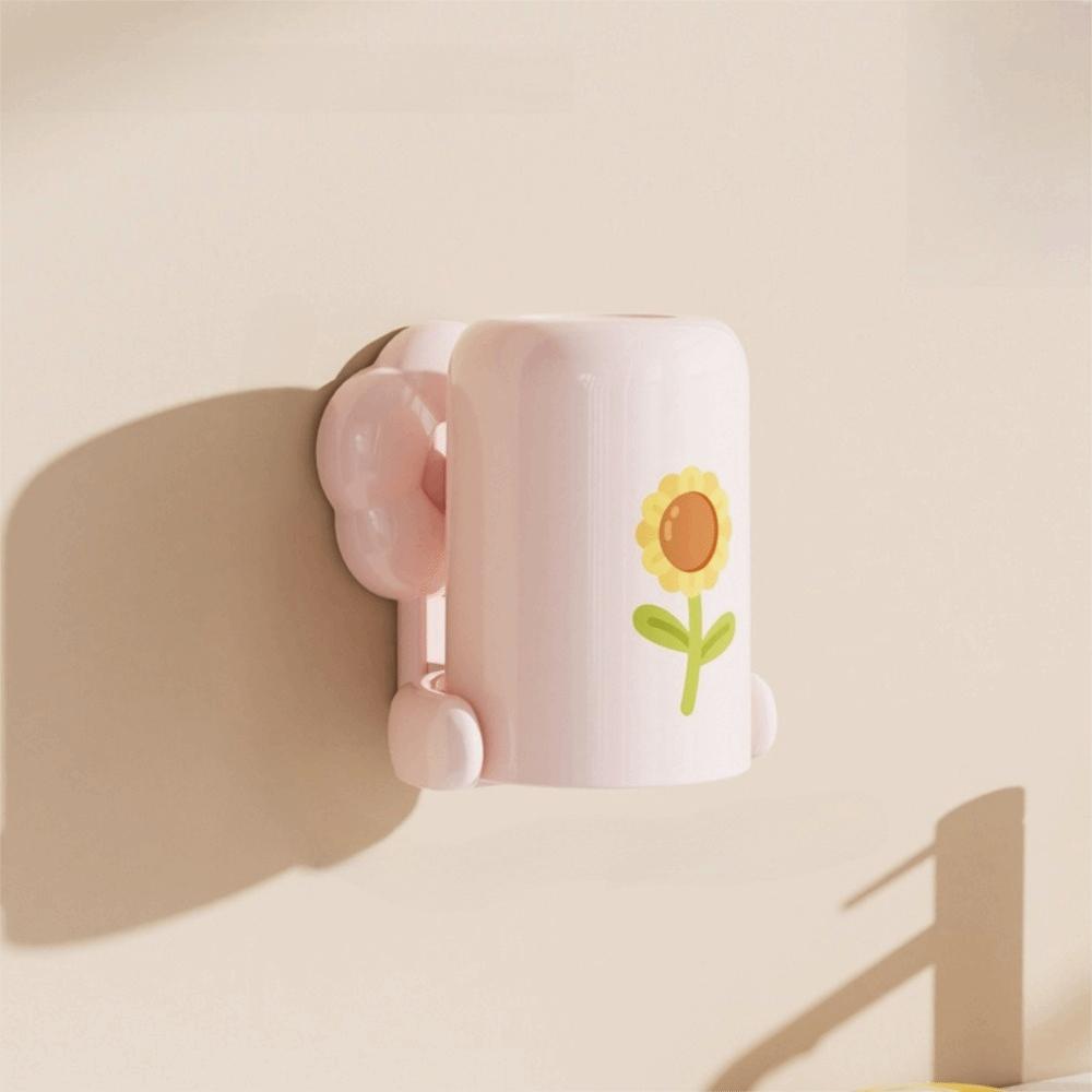 

Настенный держатель для стакана для зубных щеток, присоска, стойка для хранения зубных щеток, подставка для зубных щеток розовый