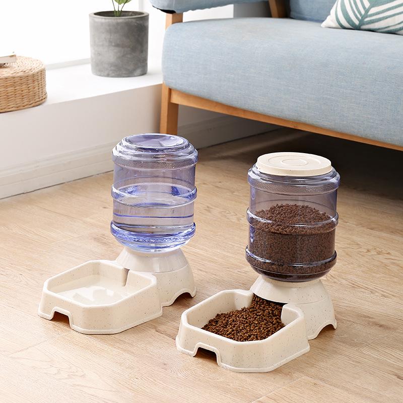 3.8L Anti-slip Automatic Pet Water & Food Feeder Bowl for Cats & Dogs