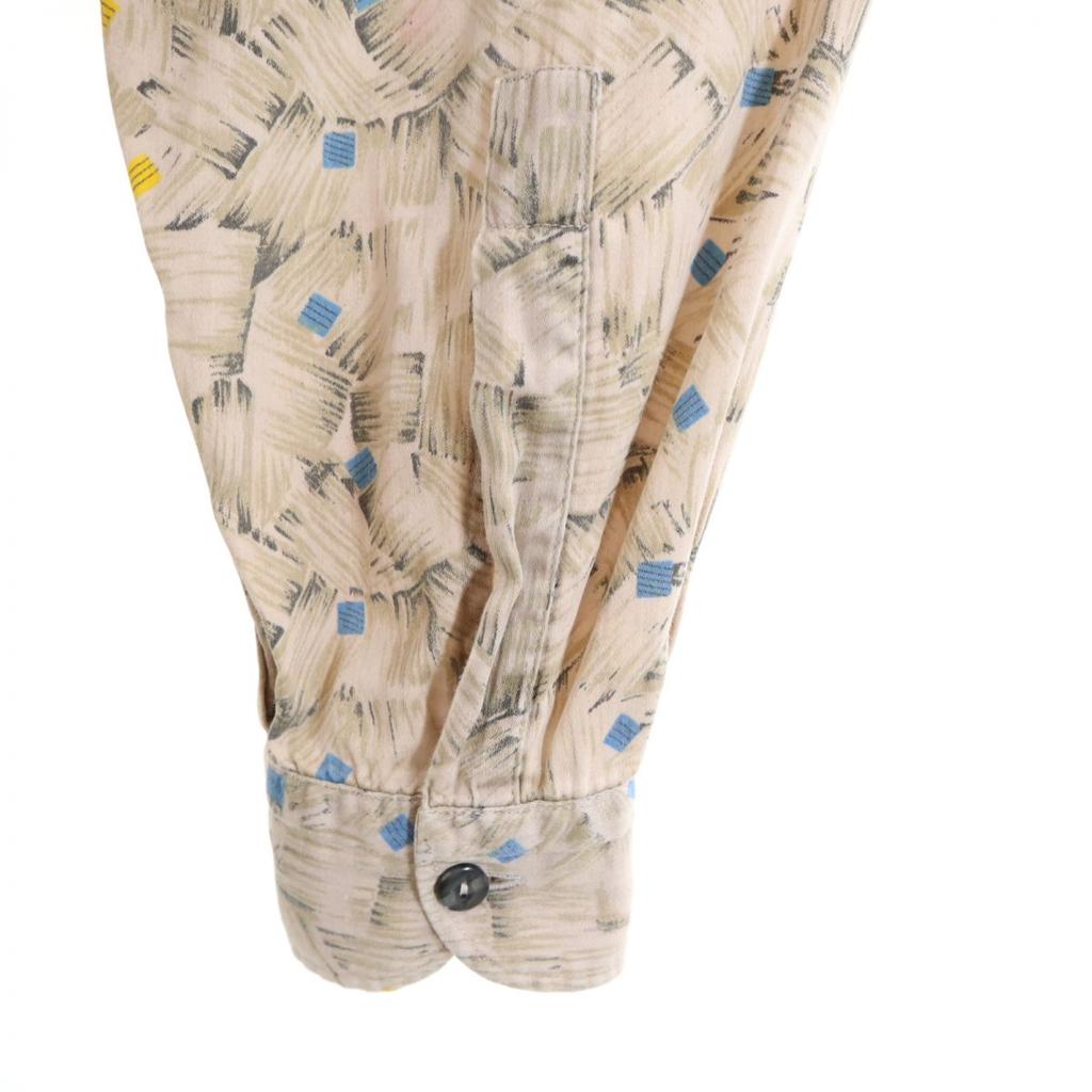 WAMPUM Made In Italy Overall Handle Long Sleeve Shirt XL Old Vintage Men's Used