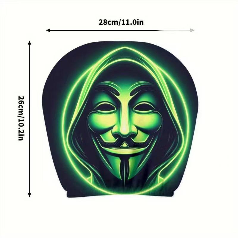 2PCS Funny Cartoon car headrest Cover, Cute Funny Eyes, Suitable for Halloween, Christmas car Universal Elastic Models Funny Decoration