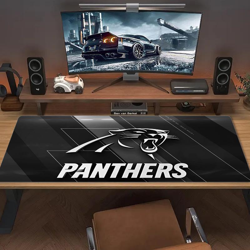 Carolina Panthers Mauspads Großes Gaming-Tischkissen Rutschfestes Laptop-Tablet Großes Mauspads XXL Matte Mini-PC-Spielmatte Mit Verriegeltem Rand