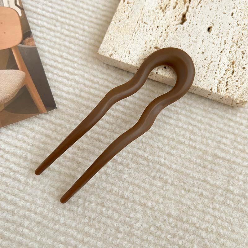 

Back-of-head four-tooth hair comb2026 new style for bun hairstyles, hair accessory to secure updos, U-shaped hairpin, hair clip, updo fork comb.