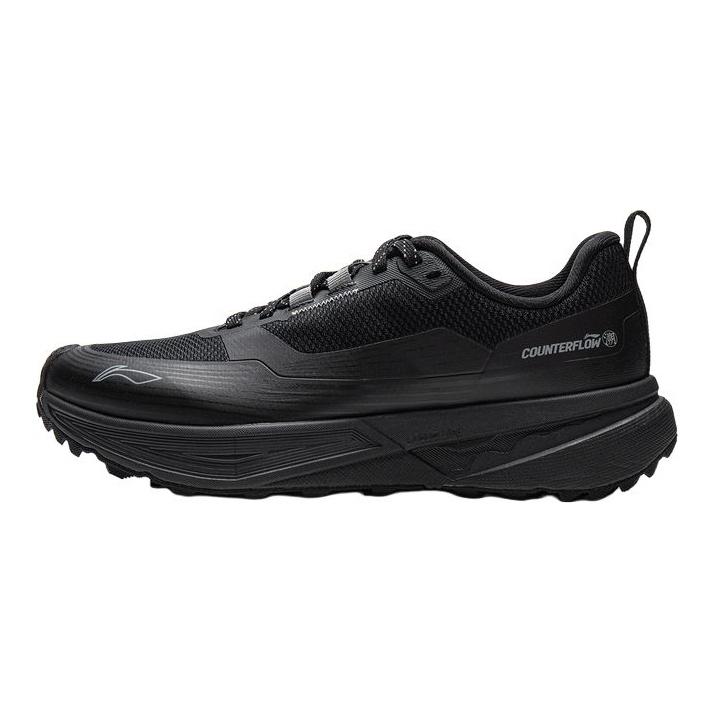 Li Ning Outdoor CF Tracing, Inter Industry Cushioning Abrasion Resistant Rebound Low top Hiking Shoes Unisex Black AHCV037-16