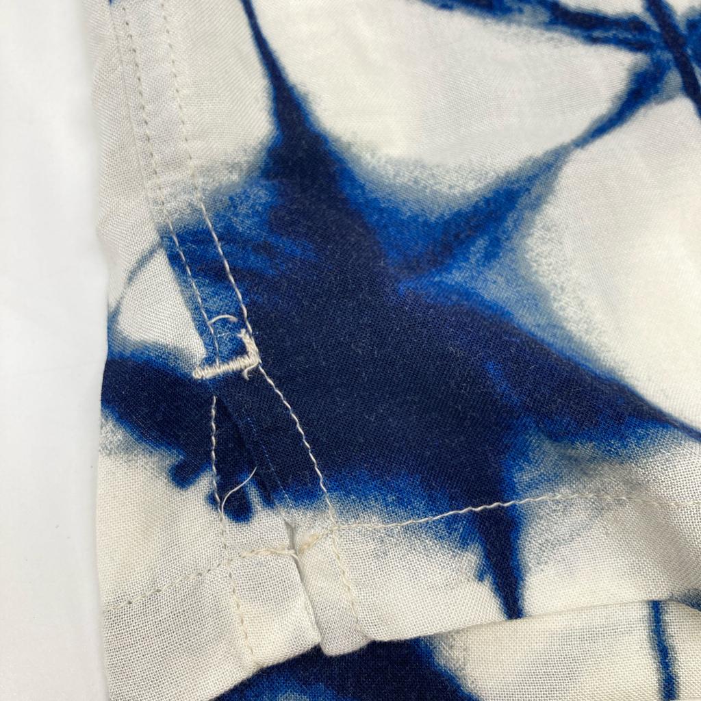 HOUSTON Off-white rayon wool aloha shirt 41249 tops L Off-white/blueUsed