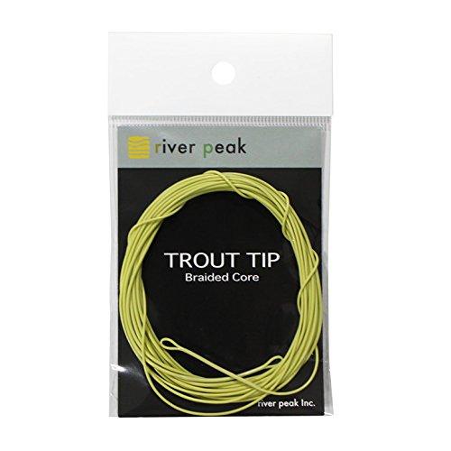River Peak Trout Tip Braided Core (Khaki, Intermediate 12ft 20LB)