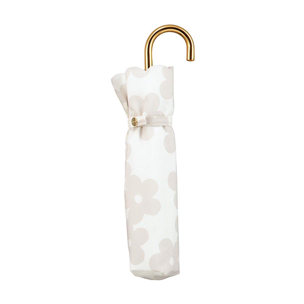 Umbrella Folding Umbrella White 50cm Umbrella with Bag Flower Lace Mini Flower Lace White 50cm [2022] Wpc. Off-White Women's 475-018OF (Rib)