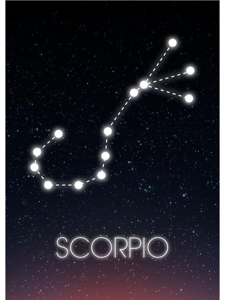 

Плакаты со звездами и созвездиями зодиака, Скорпион, Лев, Овен, Дева, холст, картина, настенная художественная картина для гостиной, украшение для дома 21x30cm No Frame