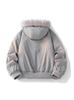 American Retro Plush Collar Couples' Hooded Winter Parka