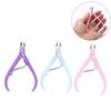 1Pc Manicure Stainless Steel Scissors Nail Cuticle Clippers Plastic Handle