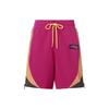 Men's Air Side Zipper Logo Label Lacing Straight Shorts Pink CZ4823-615