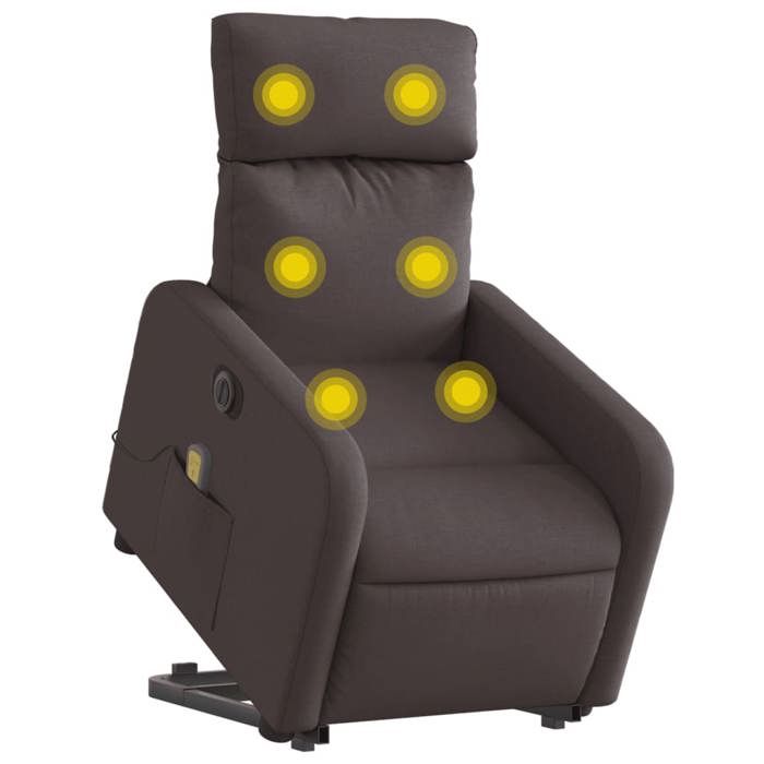 VidaXL Electric Massage Recliner, Relaxation Chair with Adjustable Backrest and Footrest, Salon Seat 3206731