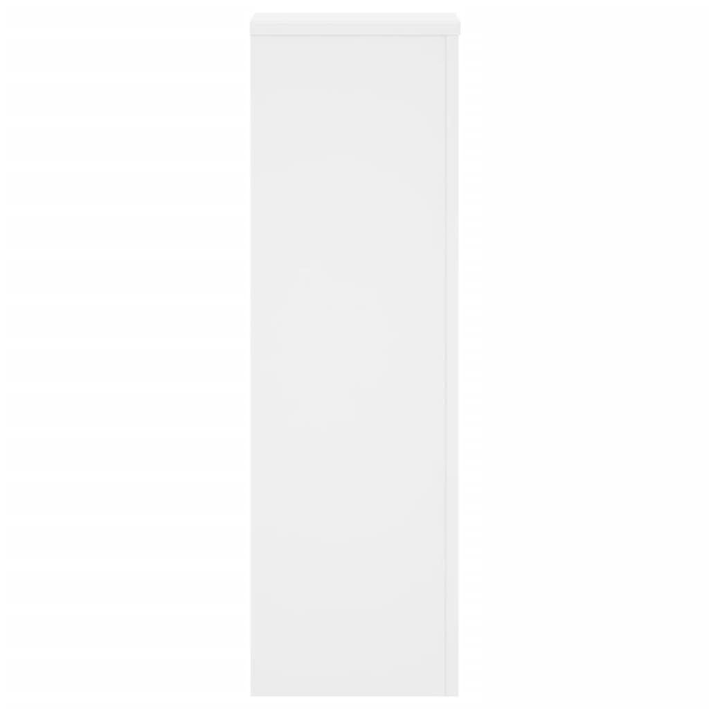 Plant Stand 2 pcs. White 25 x 25 x 80 cm Engineered Wood