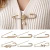 Luxurious Rhinestones Brooches Sparkling Adjustable Safety Metal Pin Crystal Zircon Scarf Buckle Pants Adjustment