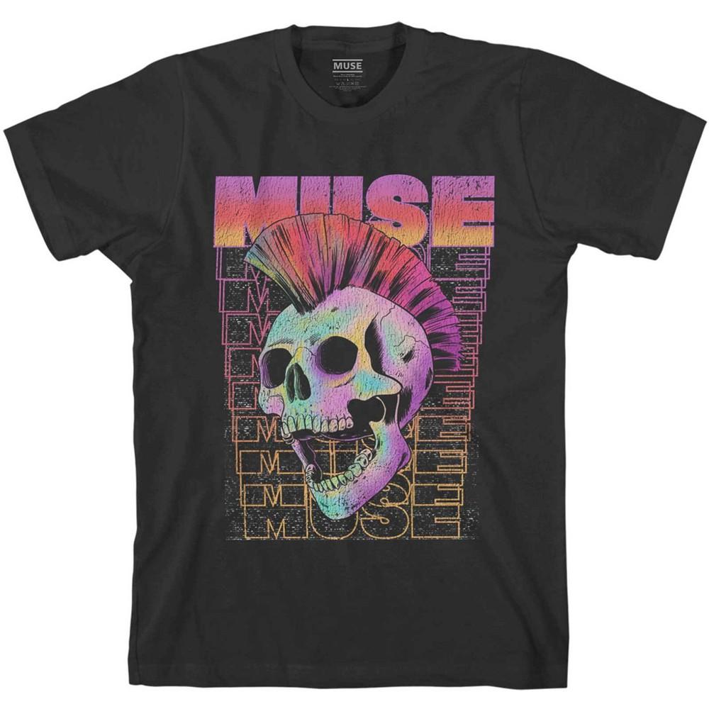 

Muse Unisex T-Shirt: Mowhawk Skull S