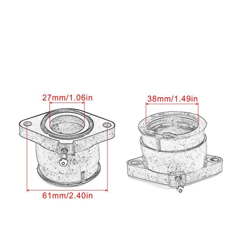 

Motorcycle Carburetor Adapter Intake Manifold Glue for Yamaha XT250 XT 250 XT250 Serow 2005-2015 XG250 TRICKER 5XT-13586-00