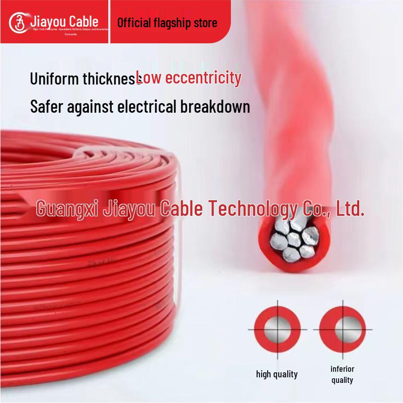 JiaYou Aluminum Flexible Wire, Single Strand, 2.5 Sq. Single Core, BLV Series, Outdoor Use.