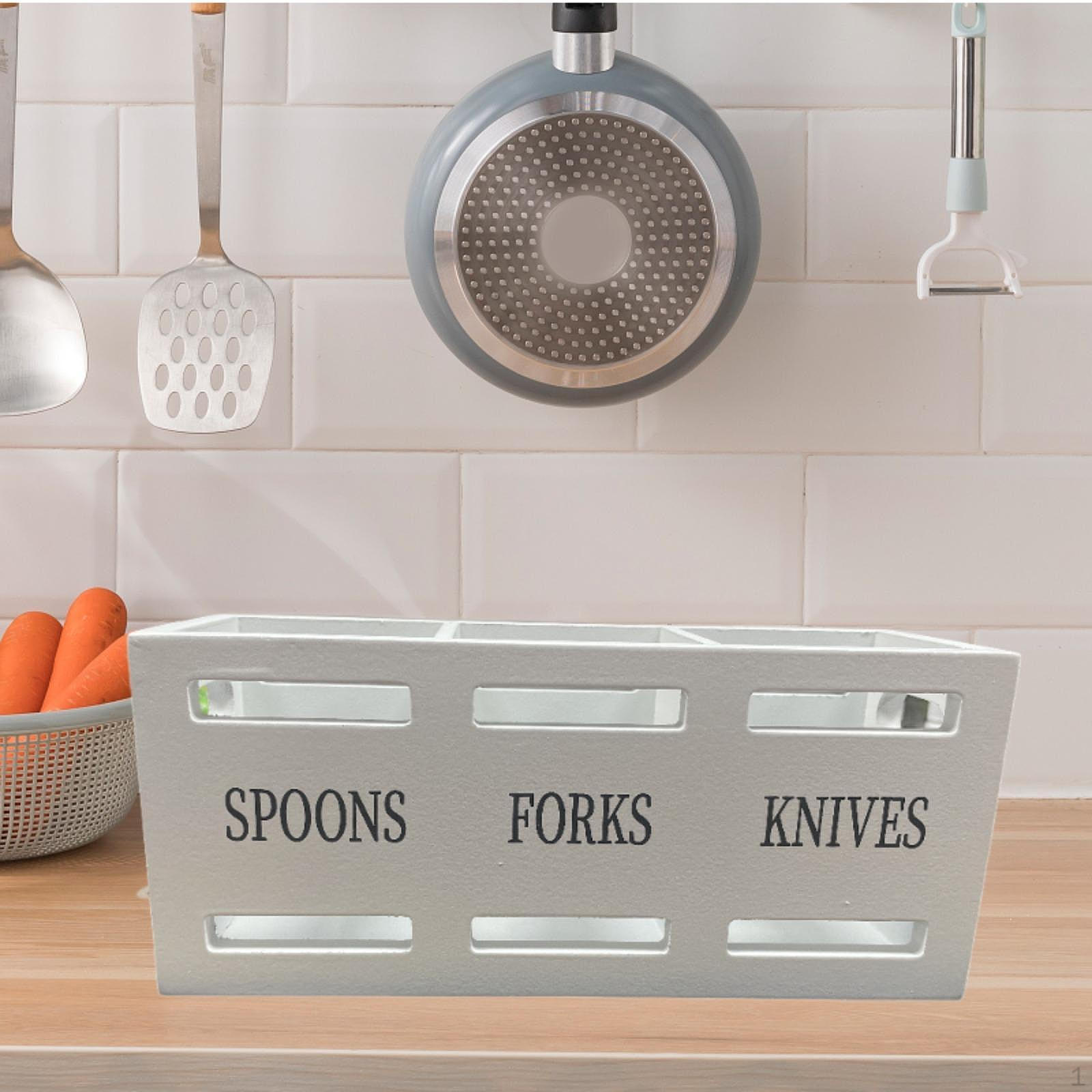 

Держатель для кухонных принадлежностей Органайзер для готовки с 3 отделениями Столовые приборы для кейтеринга