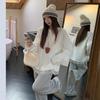 Women's Velvet Lace Long-Sleeve Slimming T-Shirt for Autumn & Winter