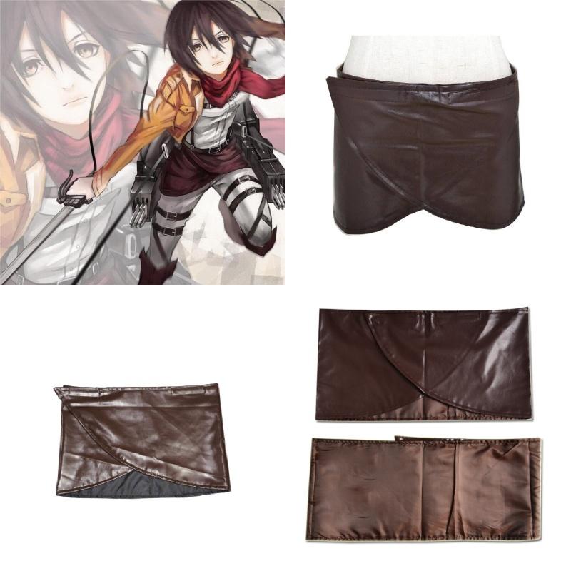 Attack On Titan Cosplay Skirt With Faux Leather Material