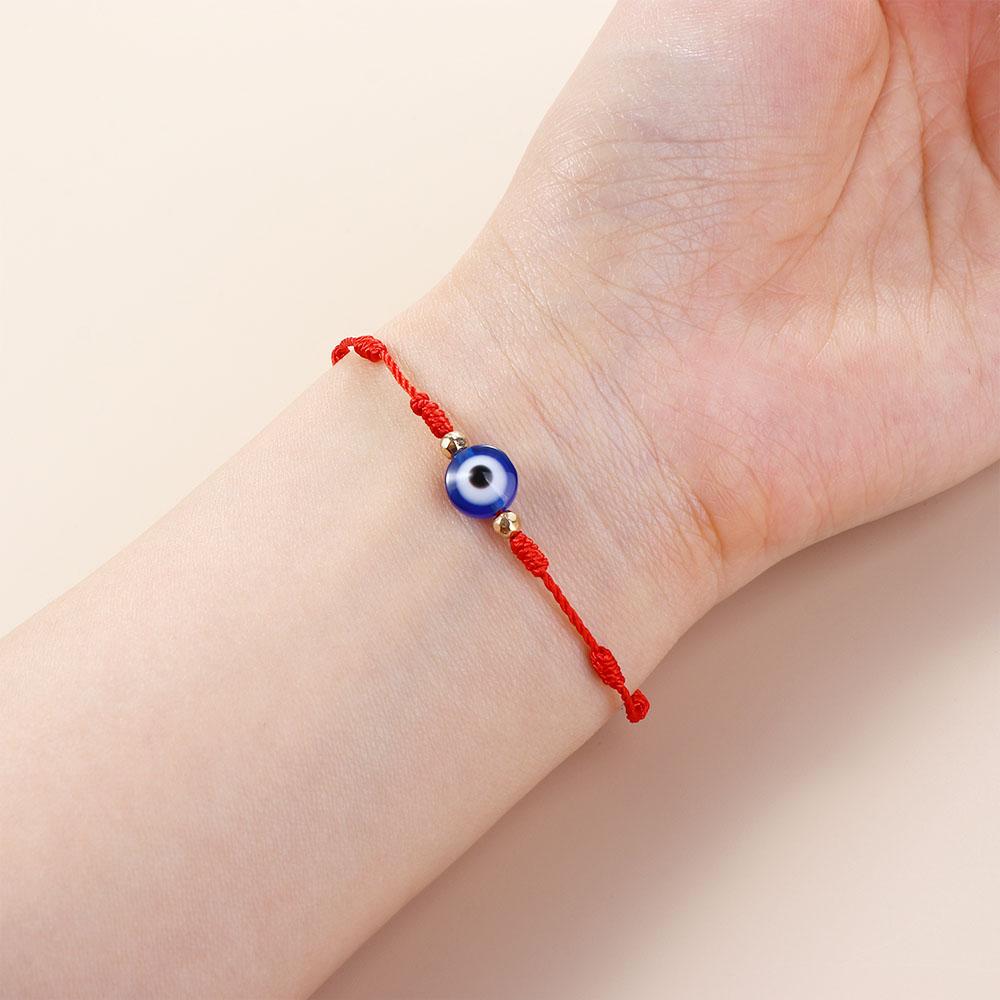 Seven Knots Blue Eyes Hand-woven Bracelets Blue Eye Bracelets Couple Bracelets Braided Hand Ropes