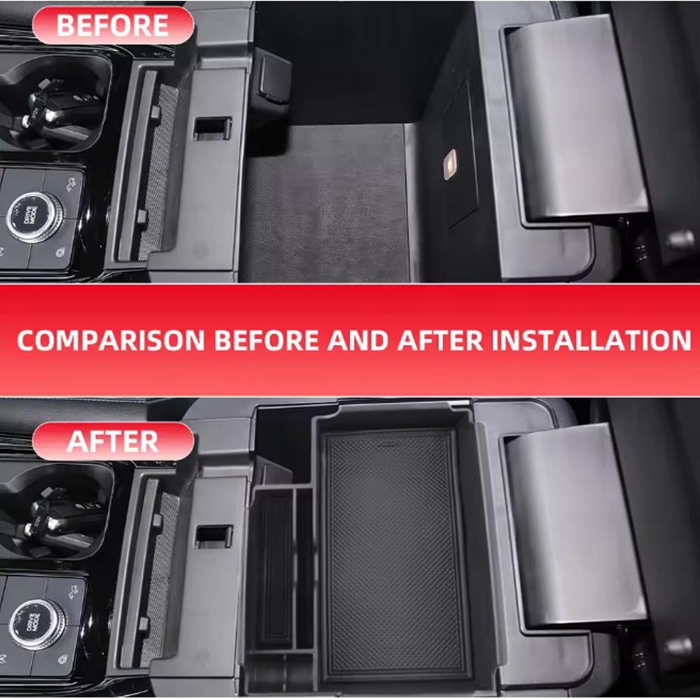 For Ford Explorer 2020-2026 LHD Car Armrest Storage Box Console Organizer Containers Tray Interior Accessories