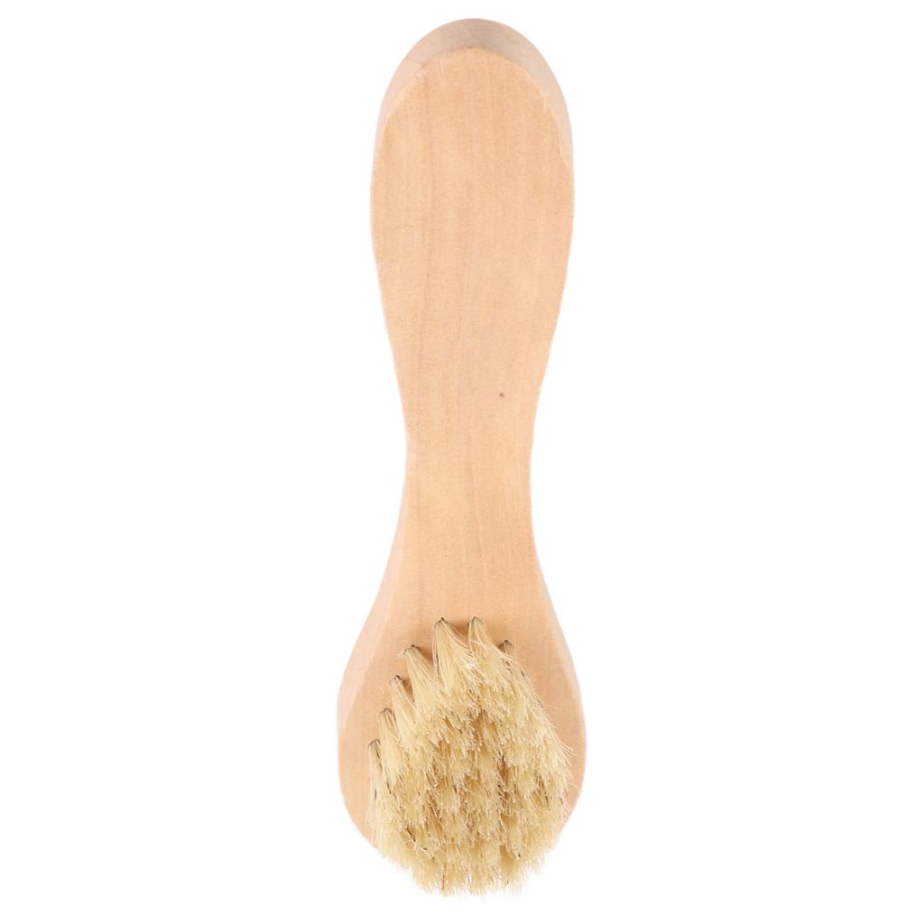 Wooden Handle Face Brush Exfoliating Cleaning Skin Brush Tool
