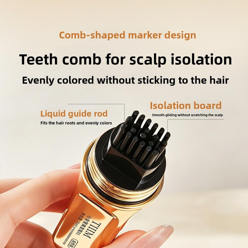 Portable disposable hair dye stick for covering white hair hairline powder multi-functional waterproof non-fading hair care tool no hair damage