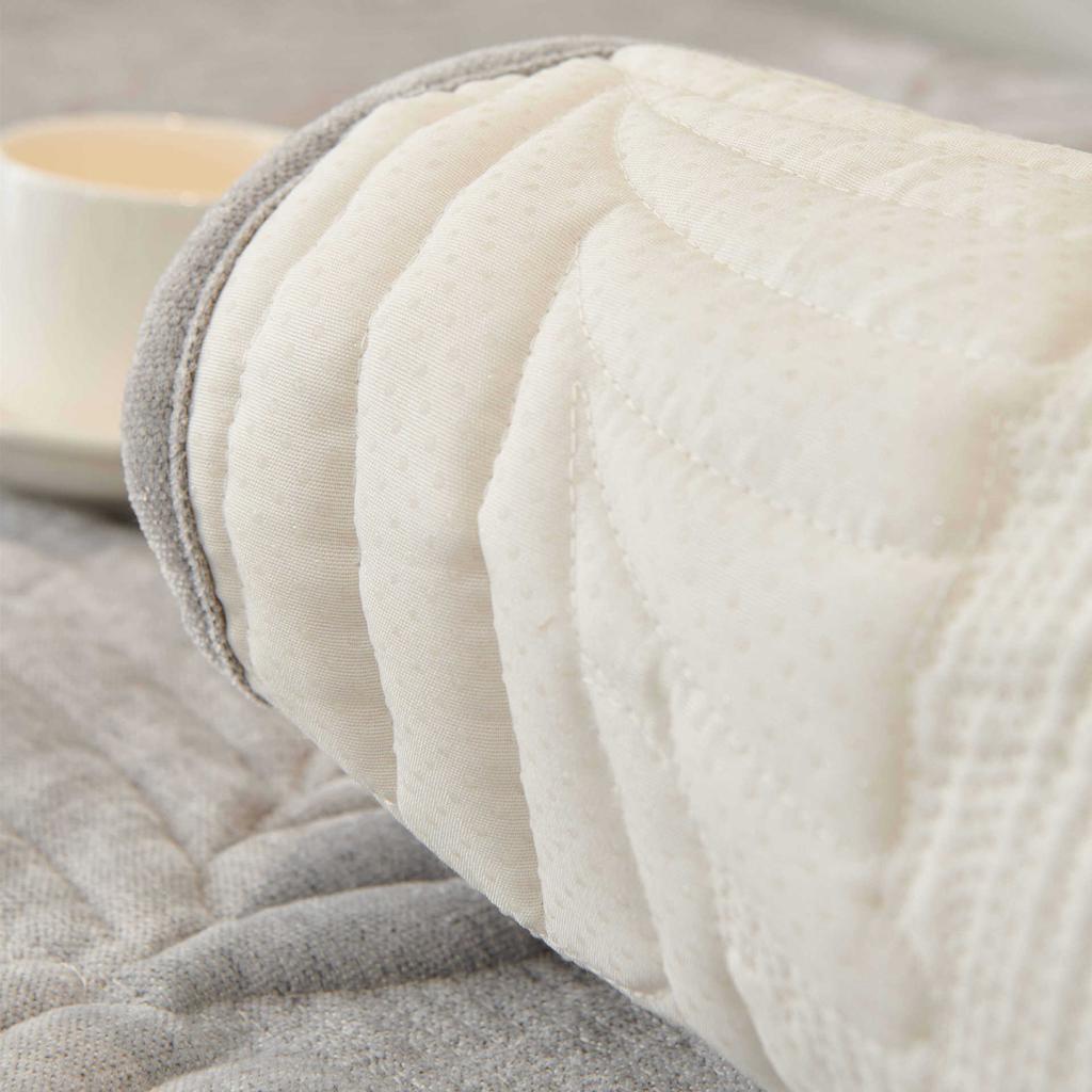 Kremowy Styl Nordycka Poduszka na Sofę Uniwersalna na Cztery Pory Roku Antypoślizgowa Prosta Poduszka Pokrowiec na Sofę z Chenille Pokrowiec Ręcznikowy