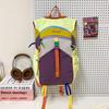 Dopamine Colorblock Lightweight Waterproof Backpack for School, Hiking & Outdoor Adventures