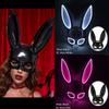 Leuchtende Fuchskostümmaske Leuchtende Tiermasken Wolfsmaske Leuchtendes Halloween Cosplay Kostüm für Mann Frau Nachtclub Party Requisiten