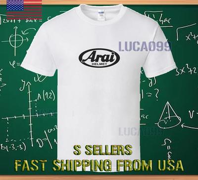 NUOVA T-SHIRT ARAI HELMET MOTO X DIRT BIKE LOGO RACING T-shirt DIVERTENTE TAGLIA S-5XL