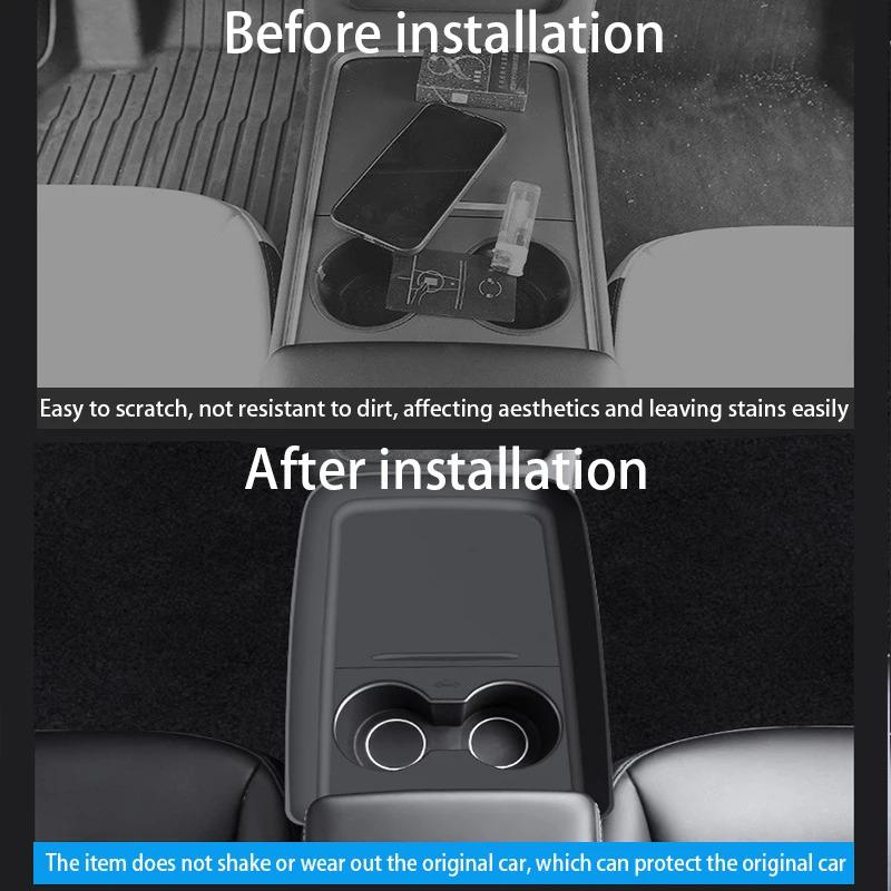 For Tesla Model Y Central Control All Inclusive Silicone Protective Pad, Central Control Push-pull Silicone Anti Slip Pad