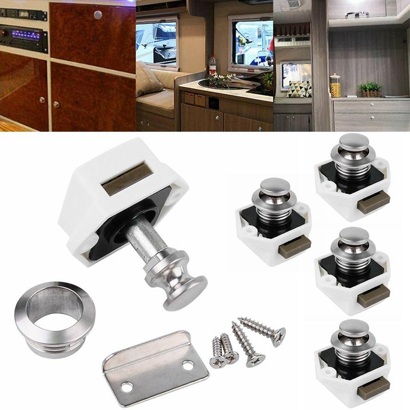 5 set Push Lock Nábytek Zámek Nábytková rukojeť Push Lock Camping Caravan Boat