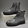 Luxury Brand Men Casual Boots New Handmade High Quality Leather Boots for Man Ankle Boots Trendy High Top Outdoor Designer Boots
