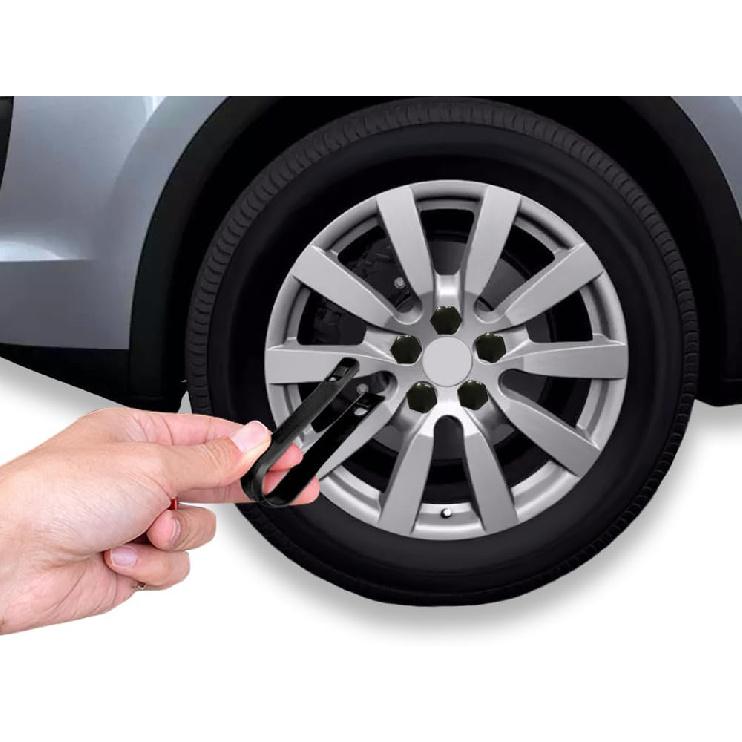 ASUBHA 20PCS Lug Nut Covers, Wheel Nut Caps, 21mm Wheel Hub Screw Covers with Removal Tool, Automotive Exterior Accessories Hexagonal Plastic Tire