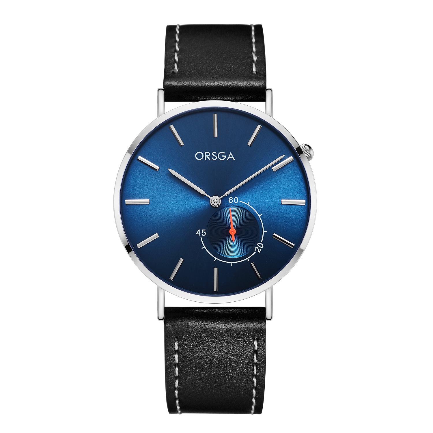 

ORSGA Fashion Сверхтонкие Минималистичные Мужские Водонепроницаемые Кварцевые Часы