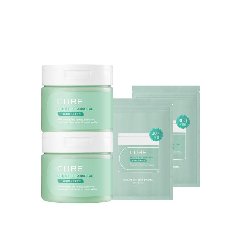 Cure Relax Toner Pads (2 packs + 2 refills) (180 sheets total)