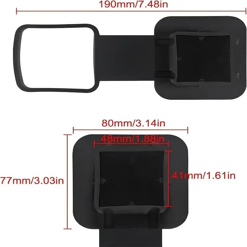 Universal 2 Inch Trailer Hitch Tube Cover Tow Hook Rubber Plug Cap Anti-dust RV CCar Auto Trailer Hitch Receiver Cap Dust Protecter