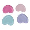 4pcs Stainless Steel Heart Shaped Makeup Palette Anti Rust  Mixing Tray for Travel