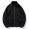Unisex Fleece Jacket Double-Sided Wearable Warm Outdoor Pullover Hiking Running Cycling Winter