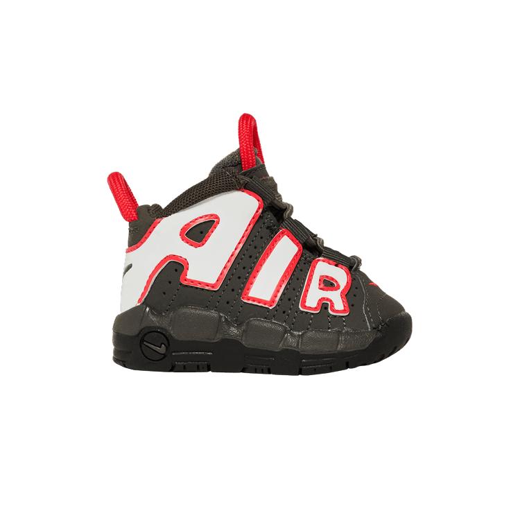Nike Air More Uptempo TD Medium Ash Siren Red White 26
