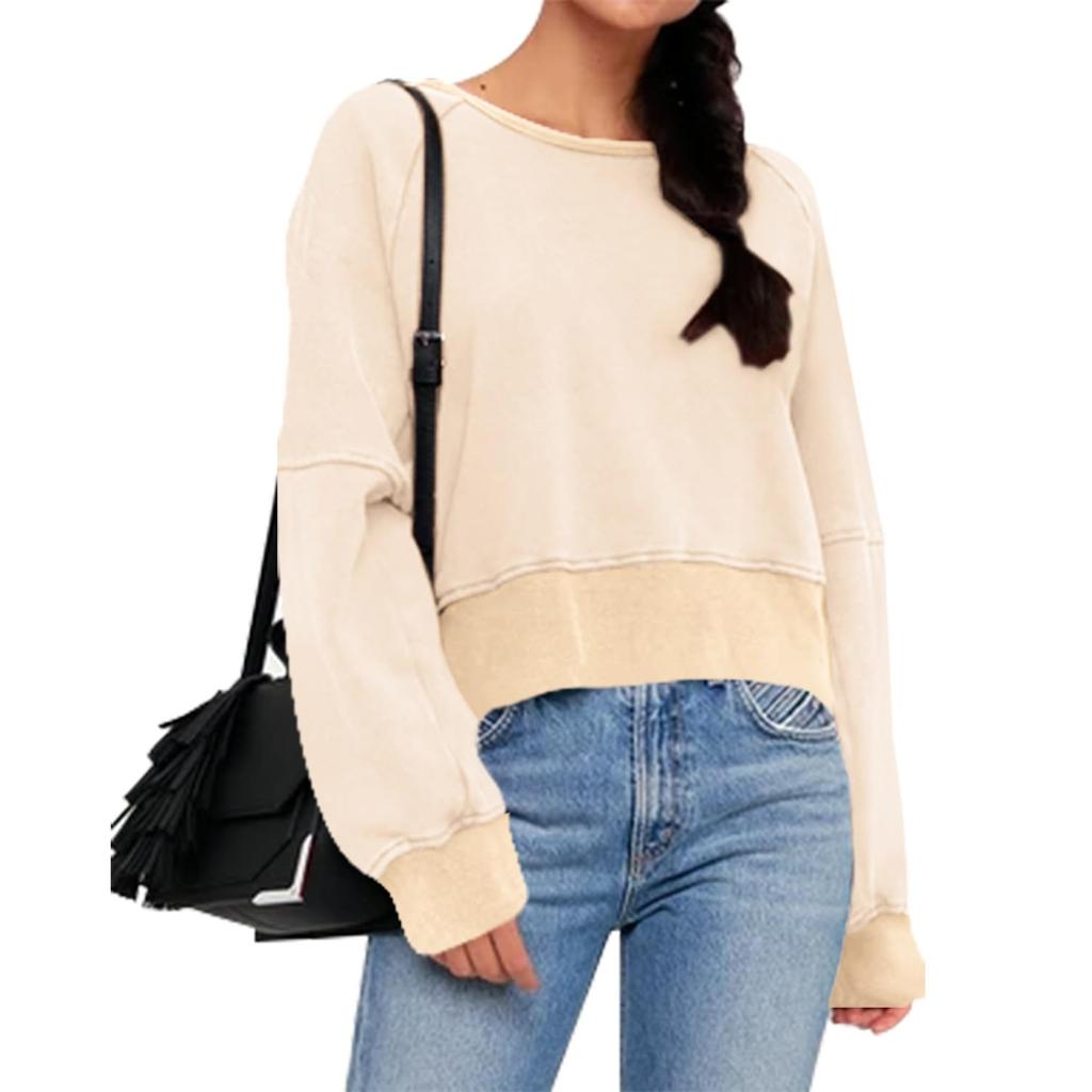 Tops For Women Long Sleeve Pullover Casual Shirts Top