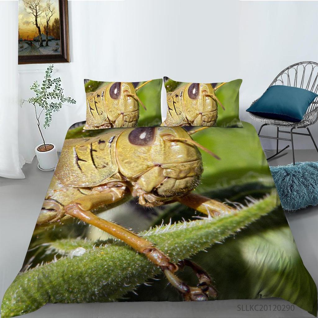 Vânzare caldă imprimare cu libelule, textile pentru acasă, așternut, costum, insecte, nou moda, microfibră, lavabilă, huse de pilotă